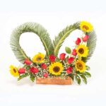 Corazón en flor