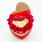 Corazón en rosa