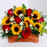 Baúl de Rosas y Girasoles