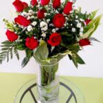 Decorativas rosas rojas