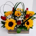 Fusión de Rosas y Girasoles