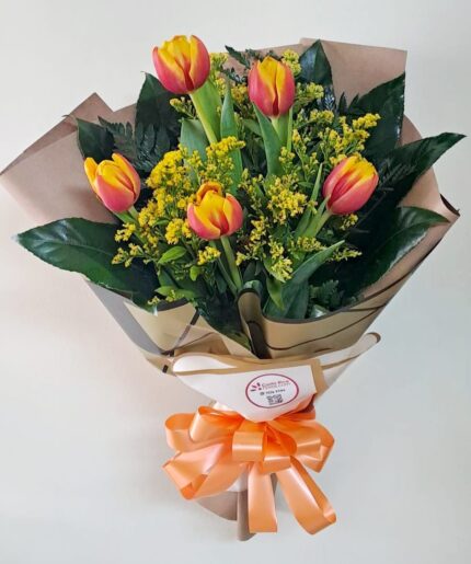 Detalle en tulipanes